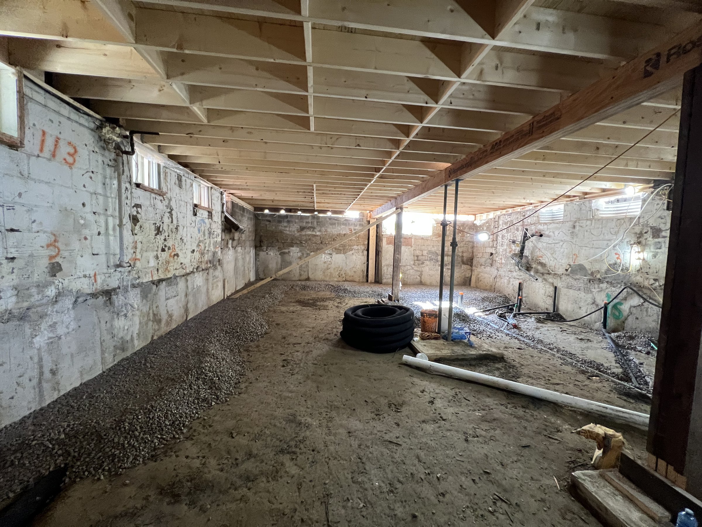 Basement underpinning — The Beaches, Toronto