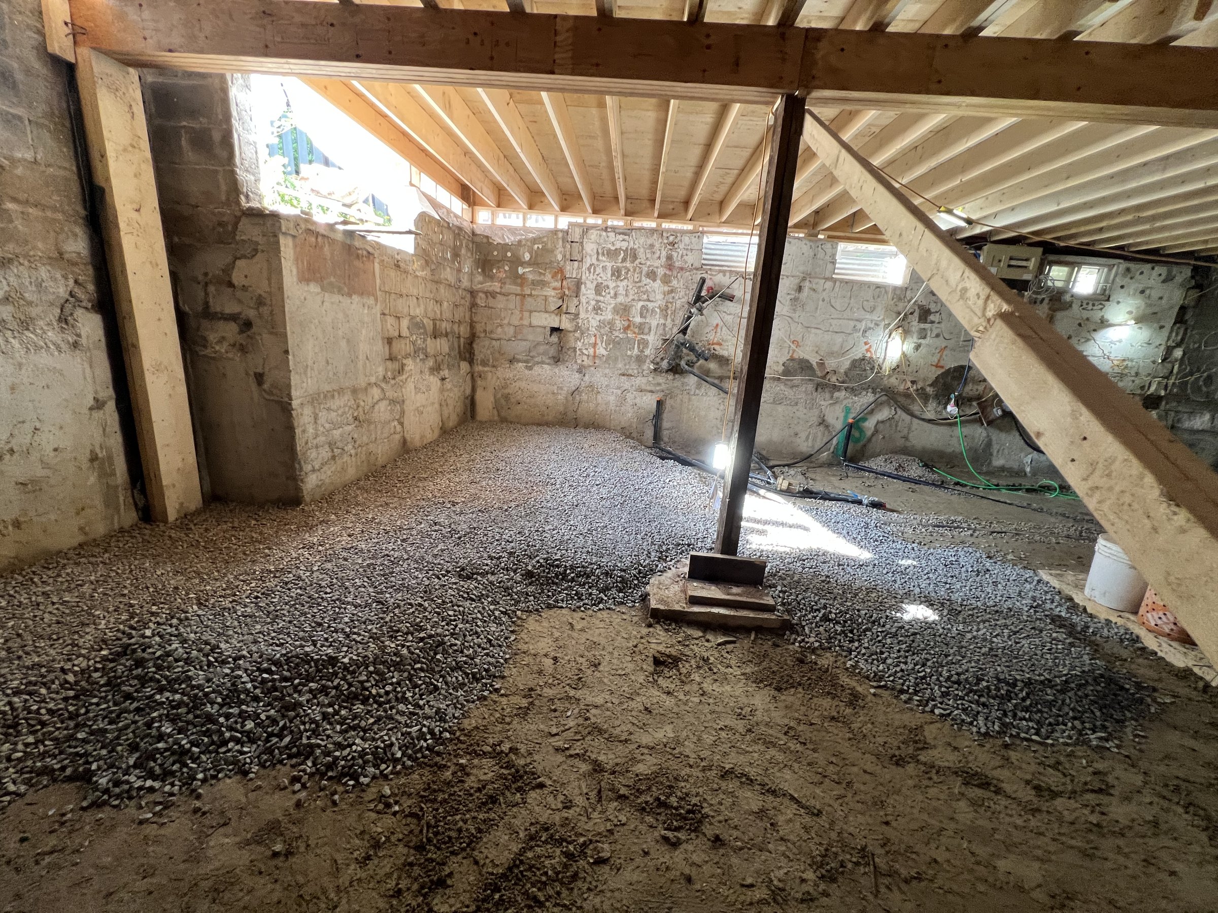 Basement underpinning — The Beaches, Toronto