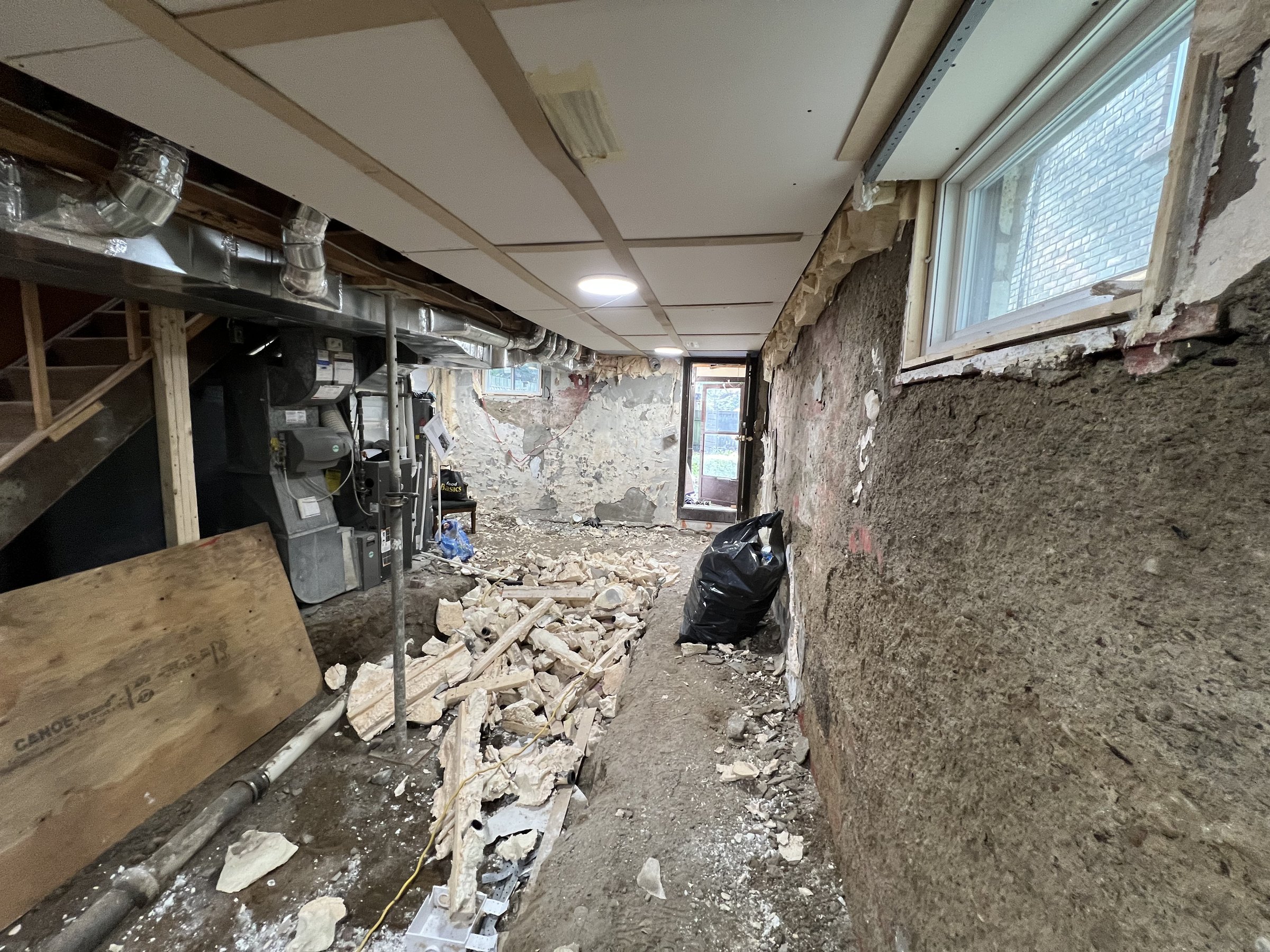 Basement underpinning — Upper Beaches, Toronto
