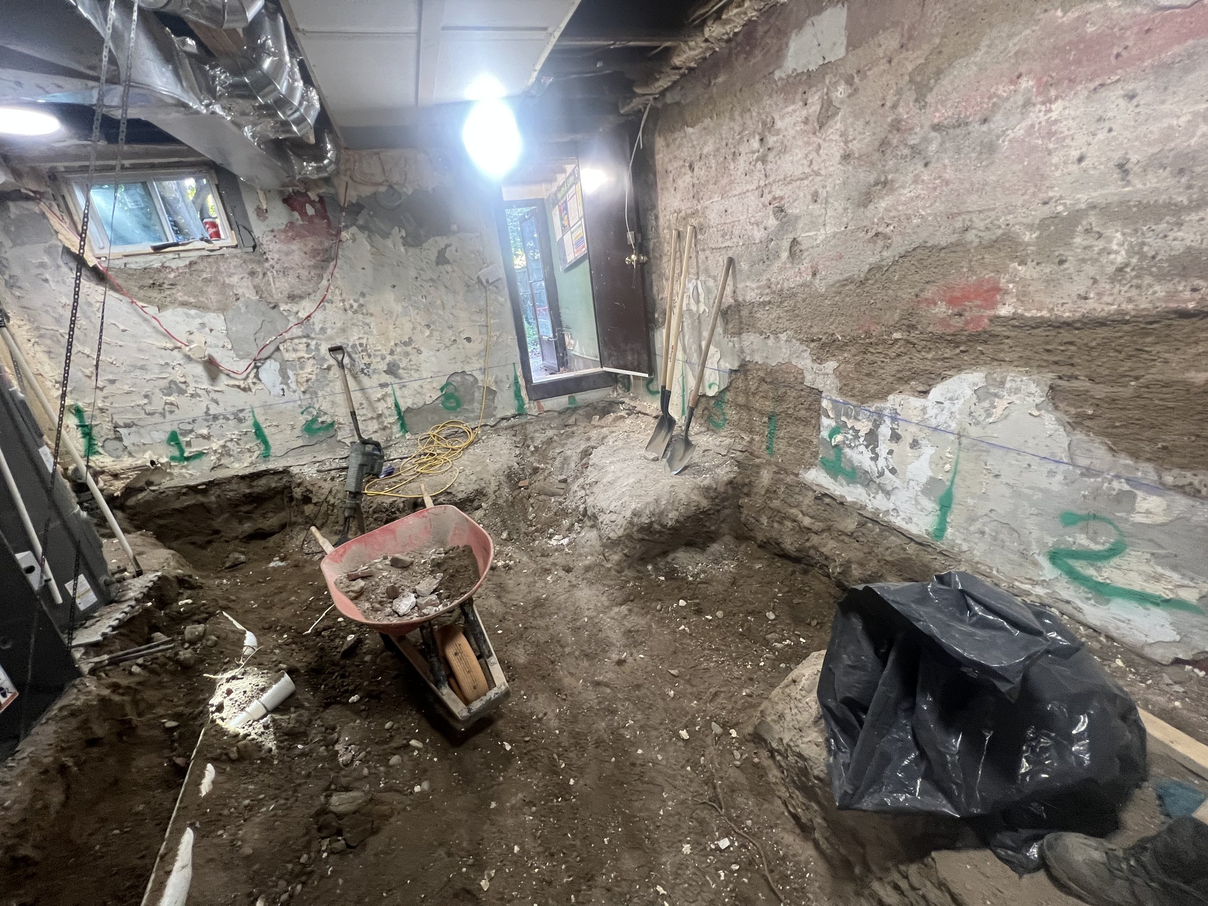 Basement underpinning — Upper Beaches, Toronto