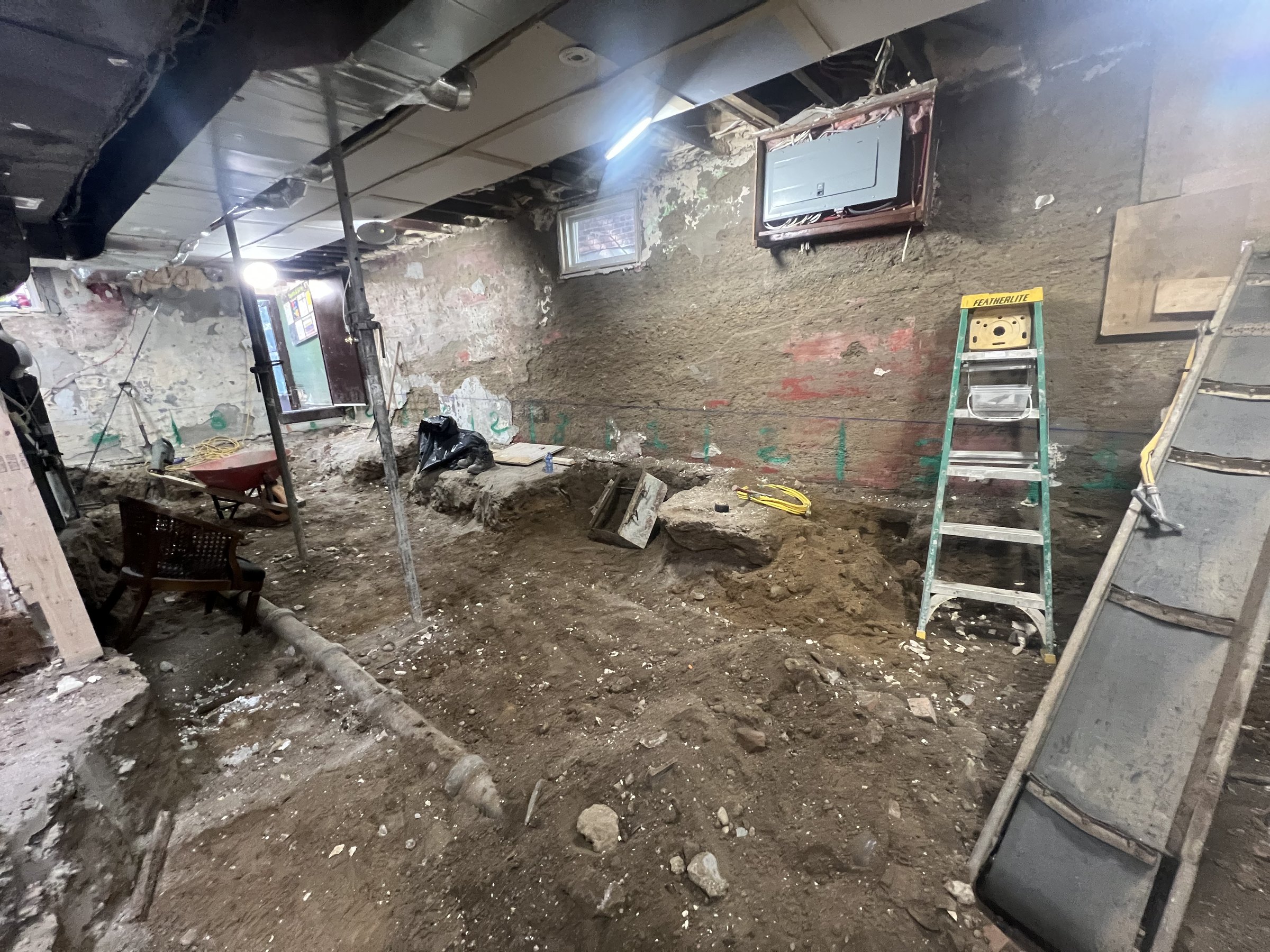 Basement underpinning — Upper Beaches, Toronto