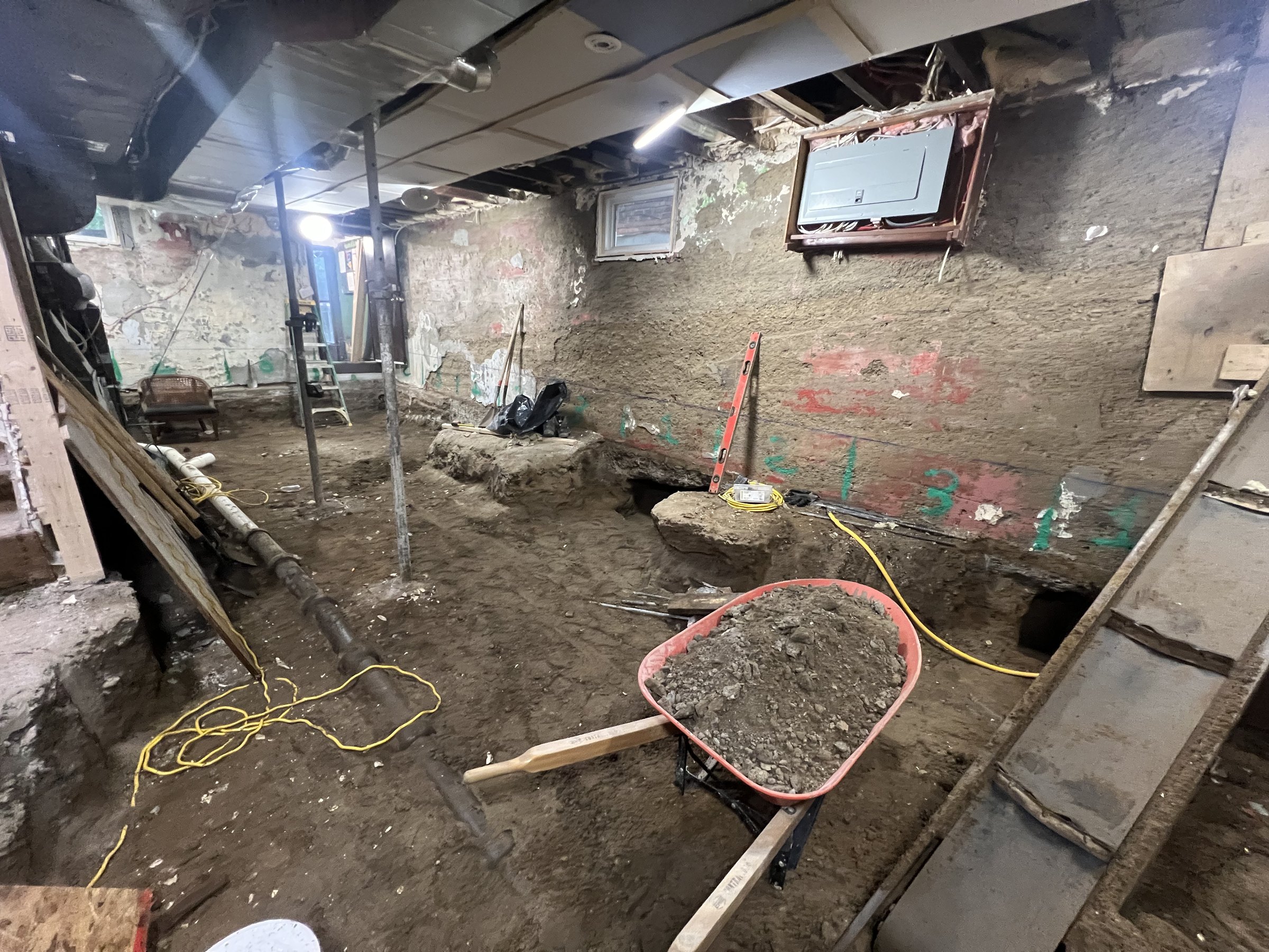 Basement underpinning — Upper Beaches, Toronto
