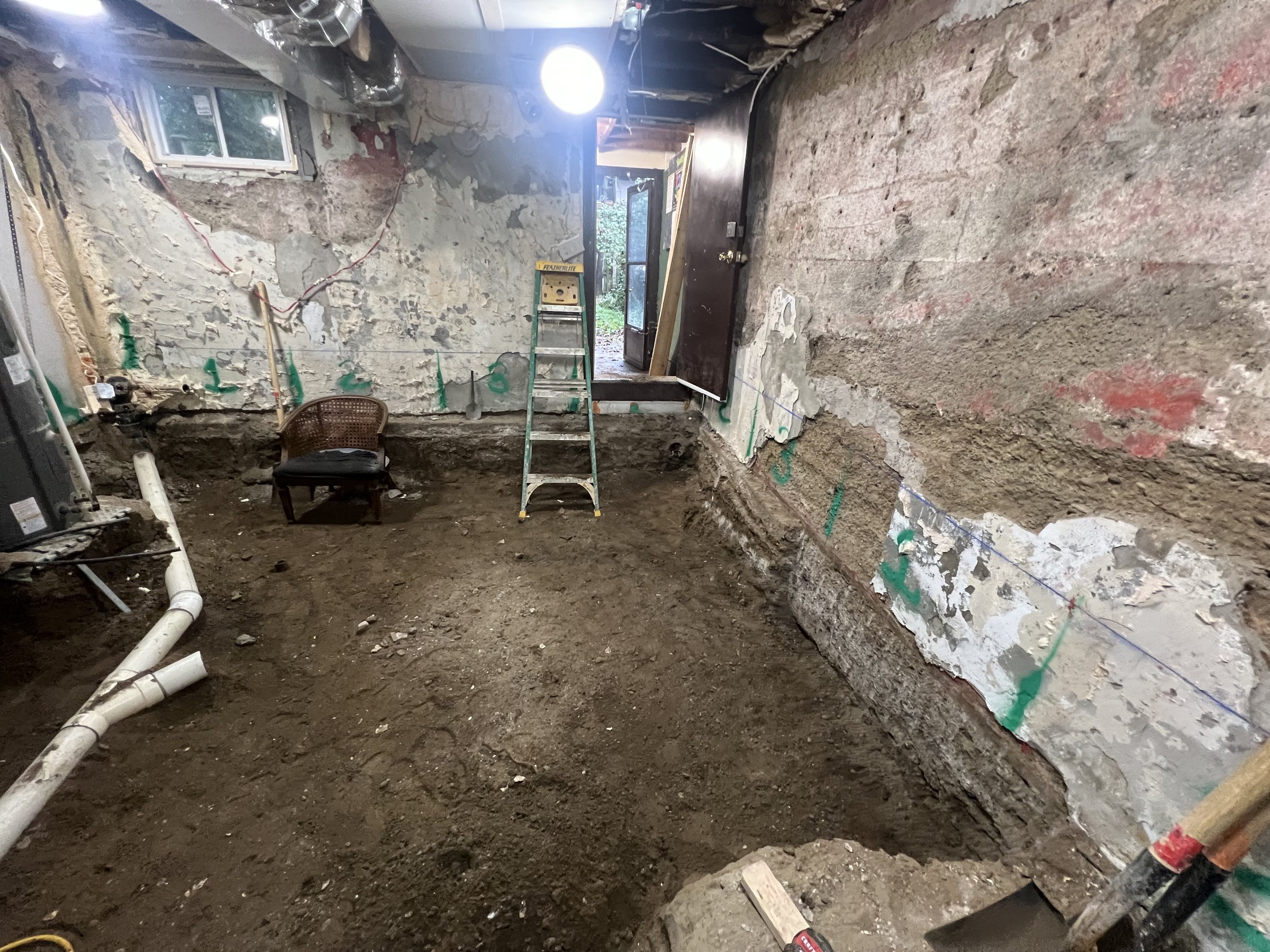 Basement underpinning — Upper Beaches, Toronto