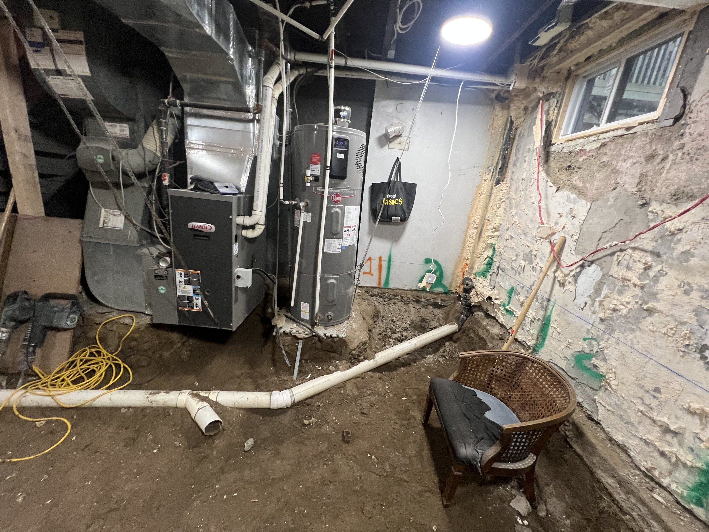 Basement underpinning — Upper Beaches, Toronto