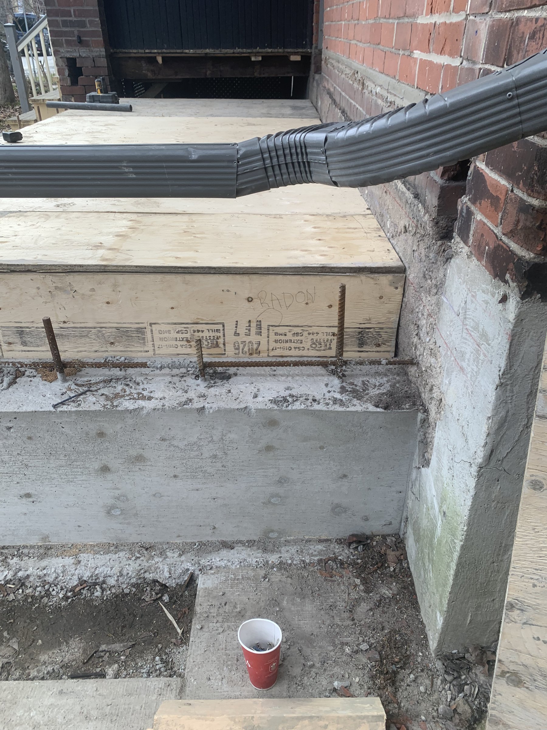 Basement underpinning — South Riverdale, Toronto