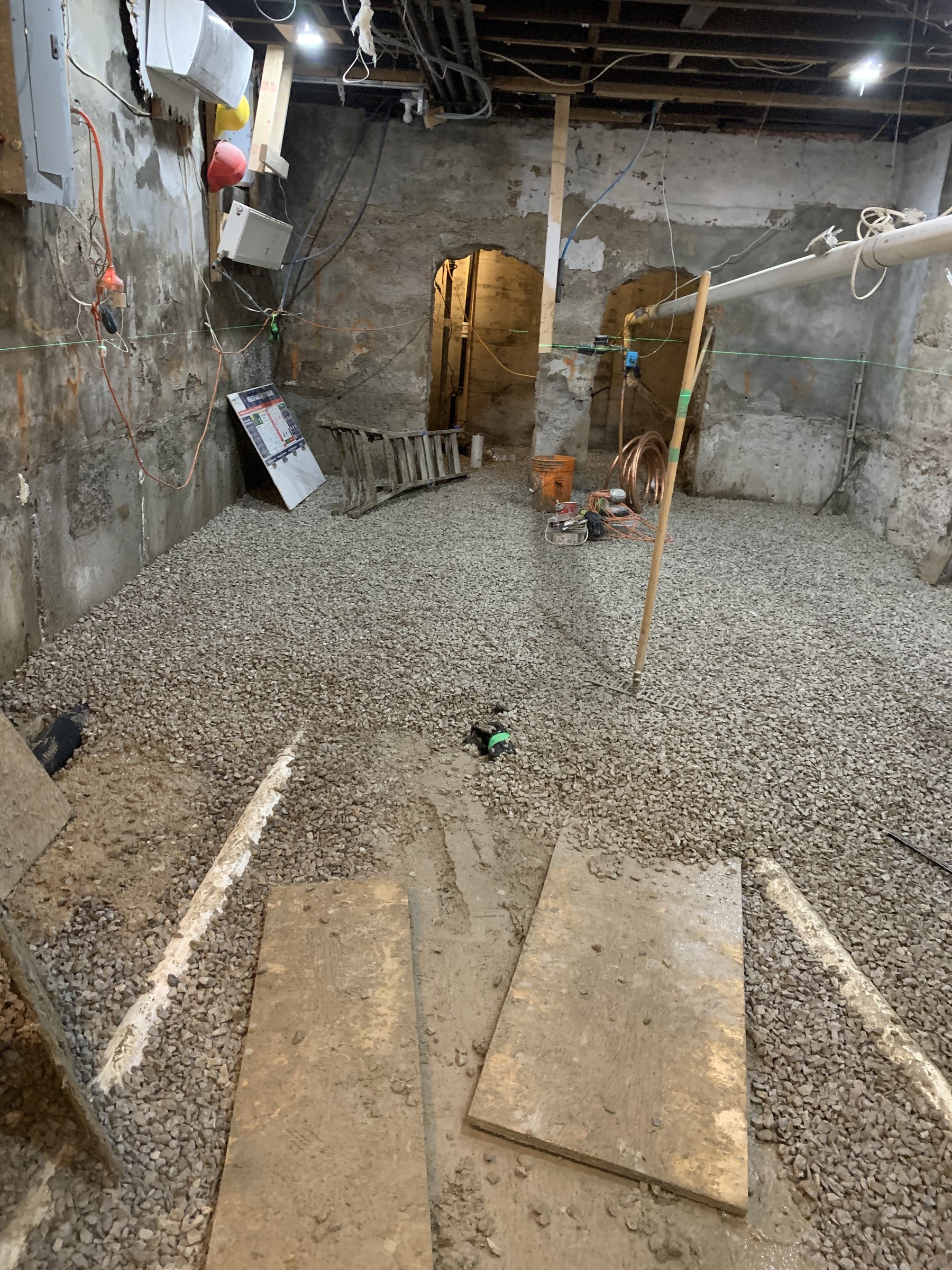 Basement underpinning — South Riverdale, Toronto