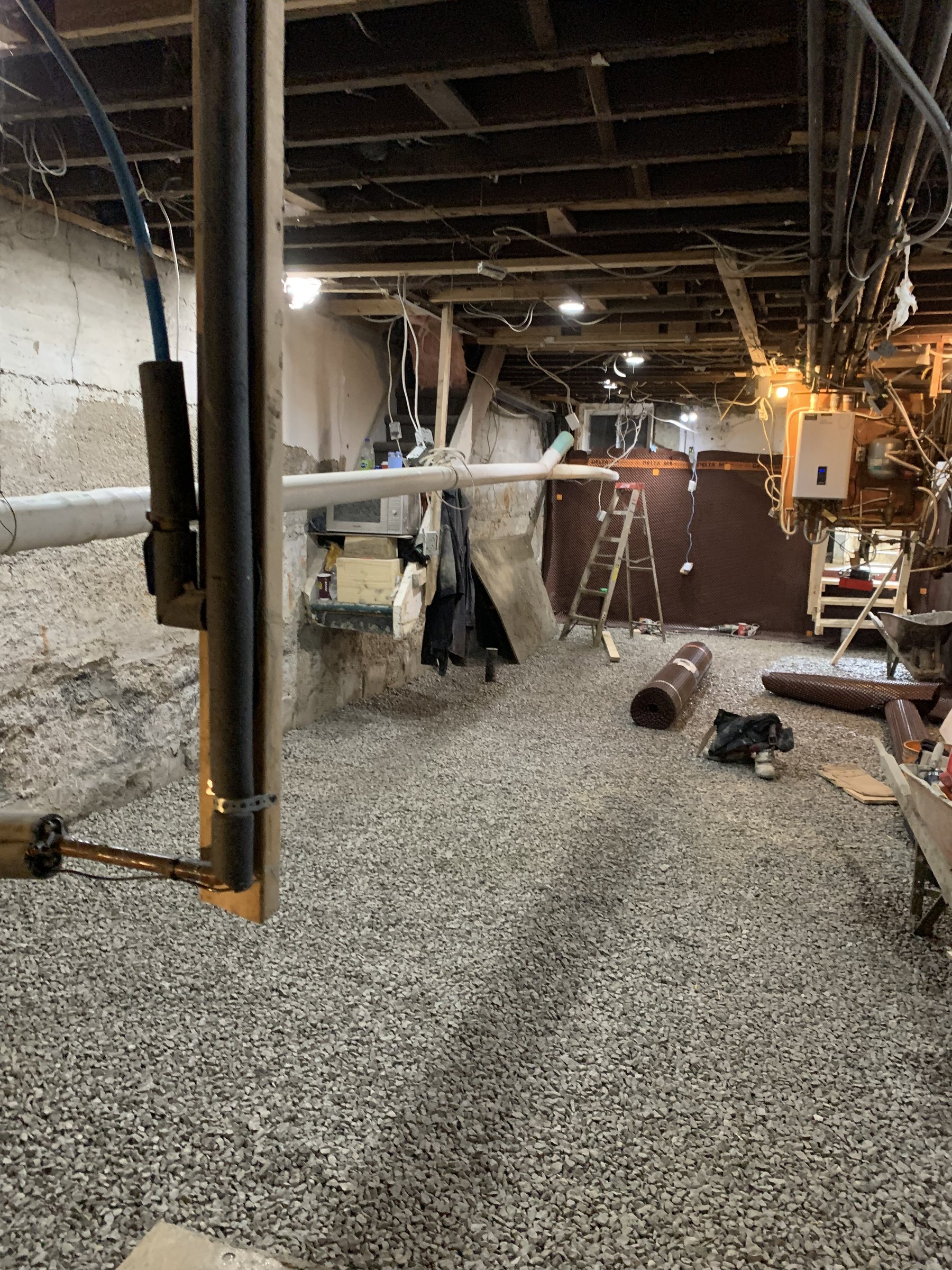 Basement underpinning — South Riverdale, Toronto