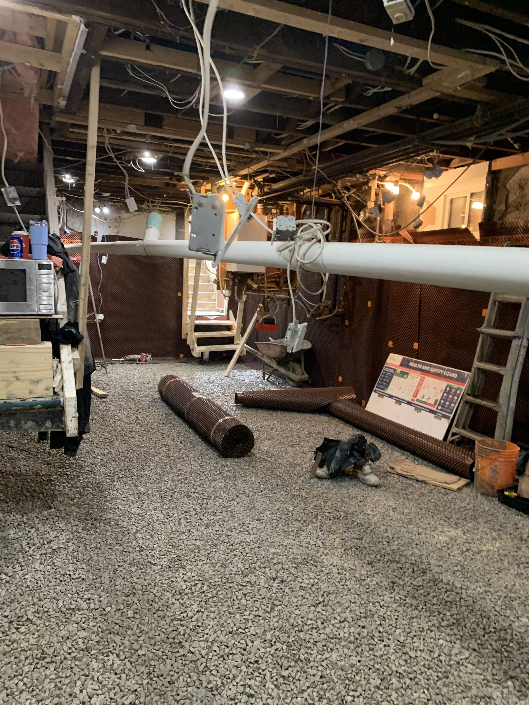 Basement underpinning — South Riverdale, Toronto