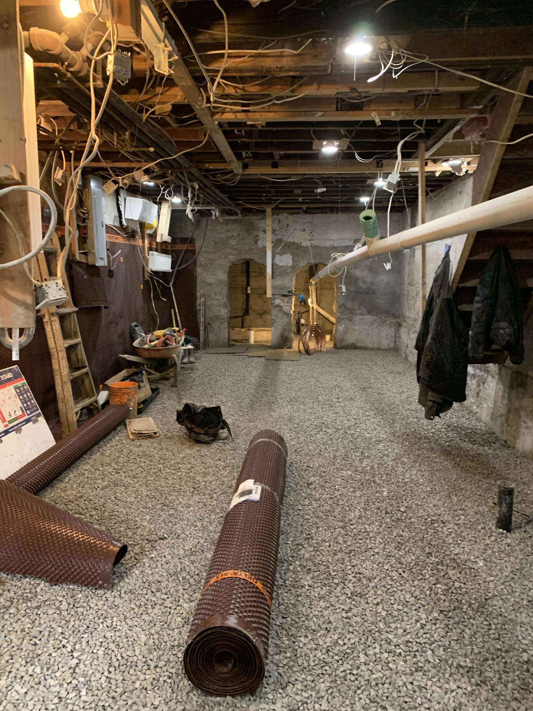 Basement underpinning — South Riverdale, Toronto