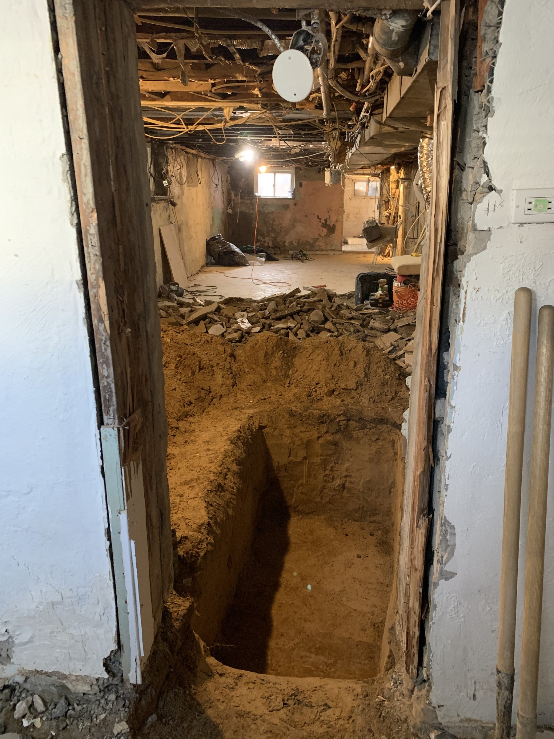 Basement underpinning — Dovercourt Village, Toronto