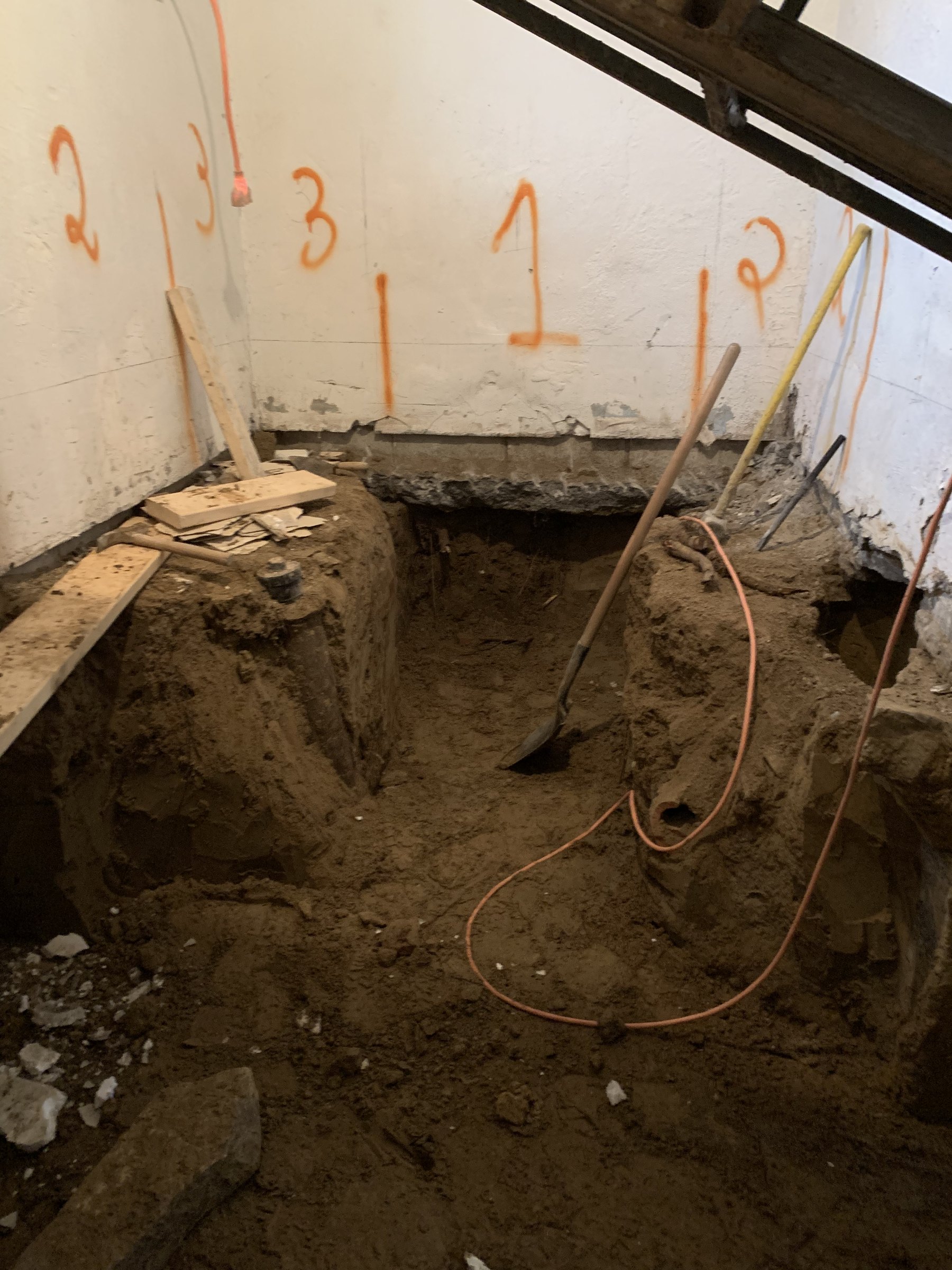 Basement underpinning — Dovercourt Village, Toronto