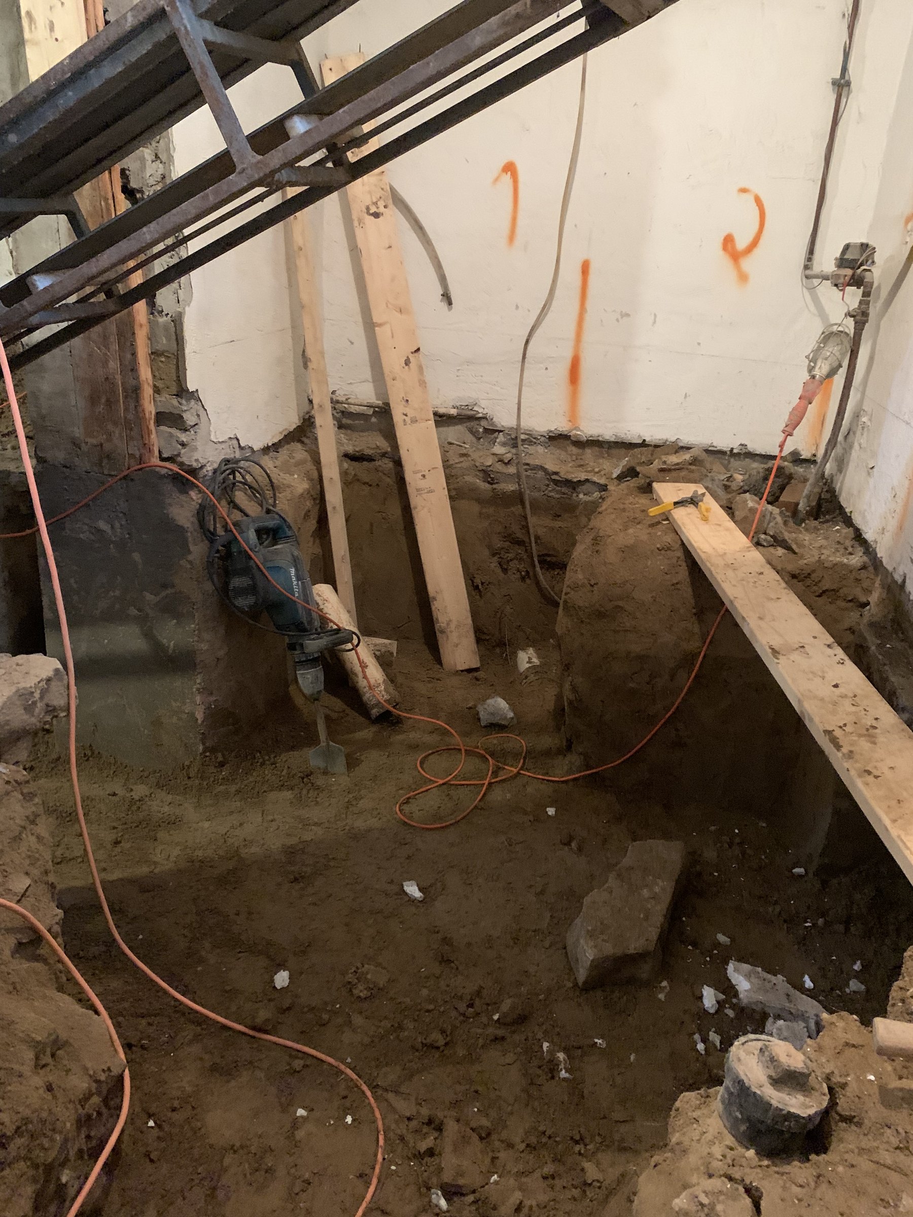 Basement underpinning — Dovercourt Village, Toronto