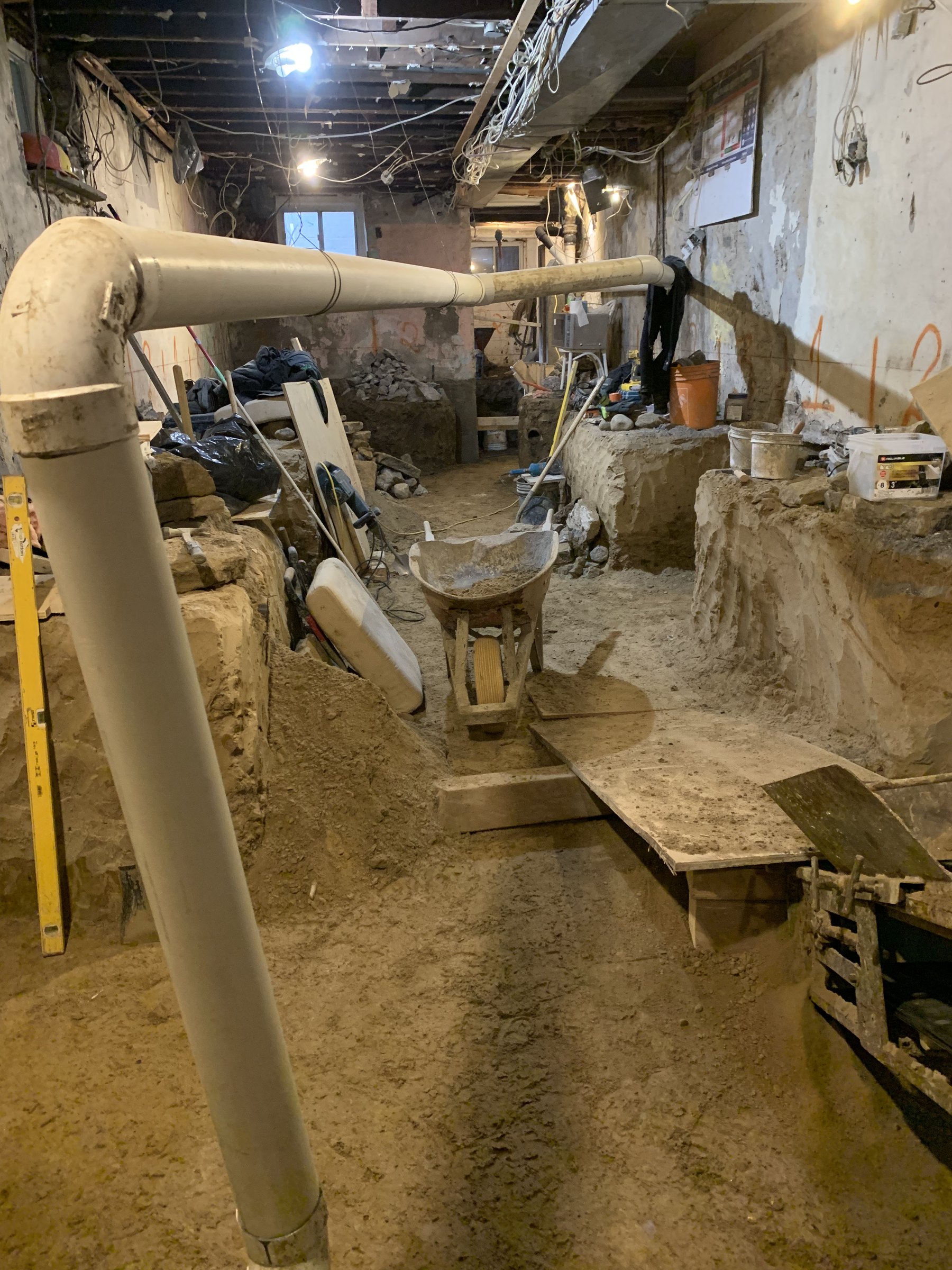 Basement underpinning — Dovercourt Village, Toronto