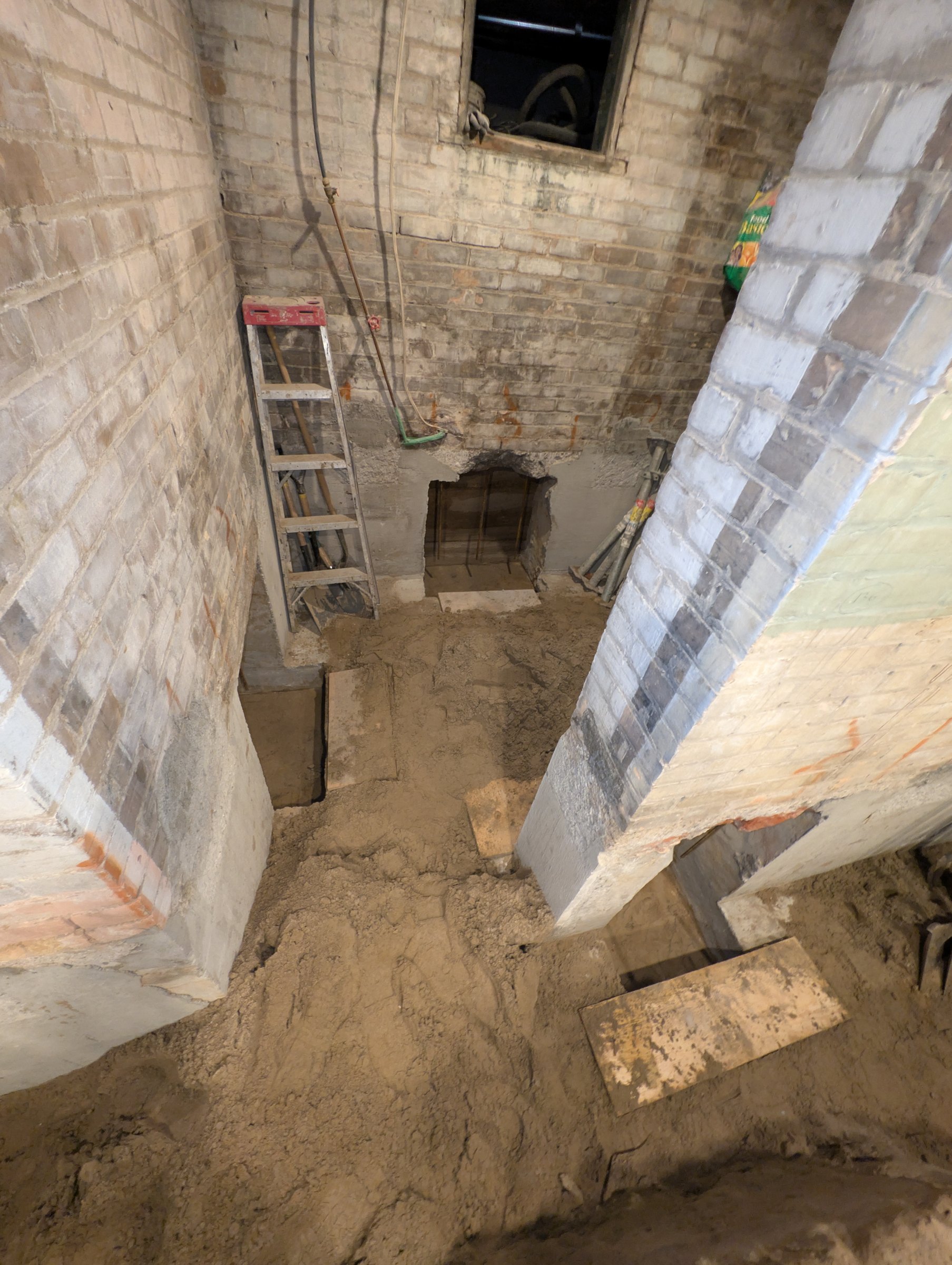 Basement underpinning — High Park North, Toronto