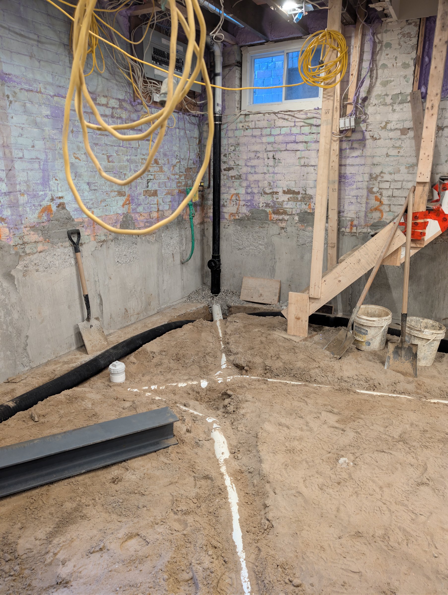 Basement underpinning — High Park North, Toronto