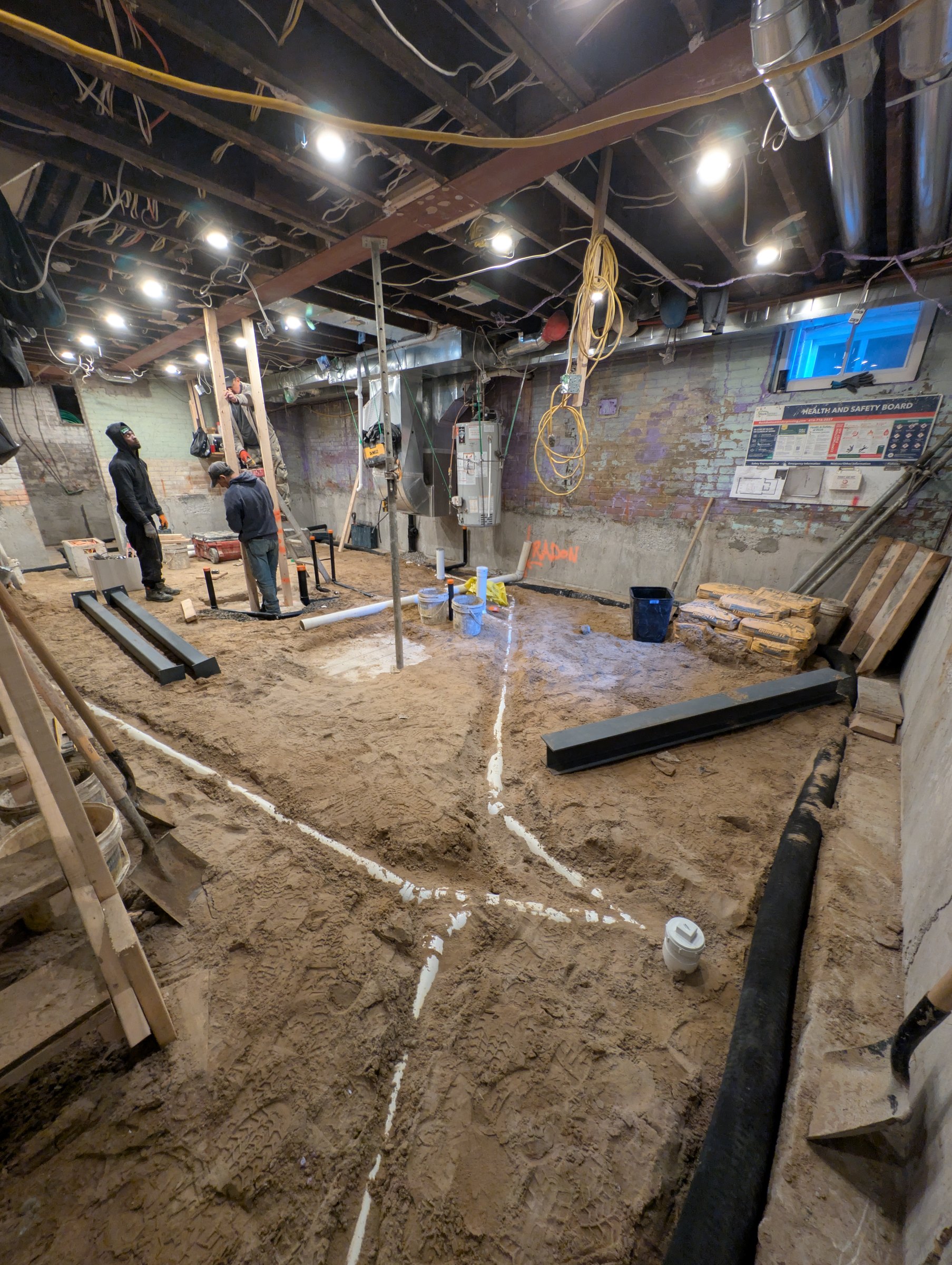 Basement underpinning — High Park North, Toronto