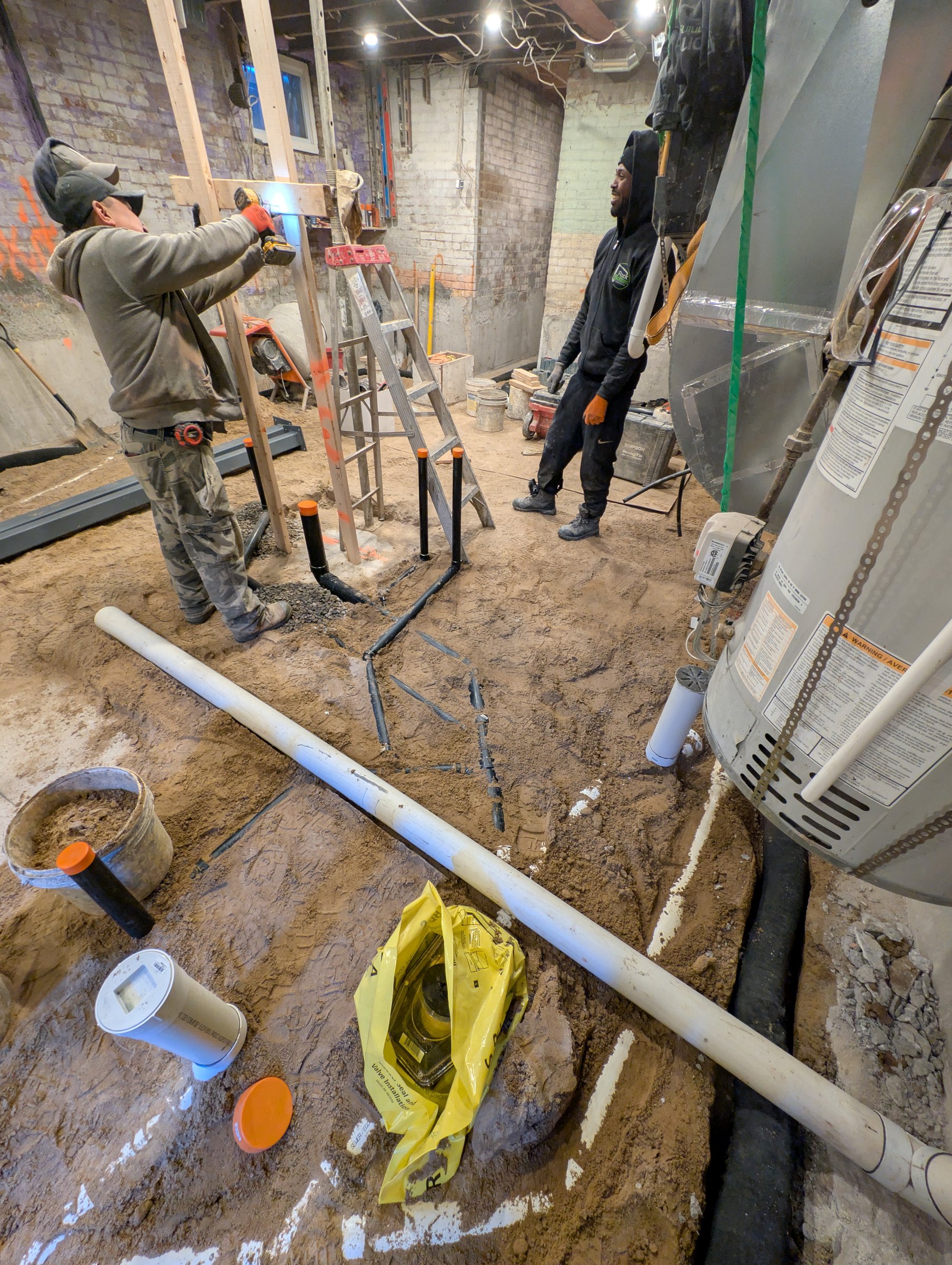 Basement underpinning — High Park North, Toronto