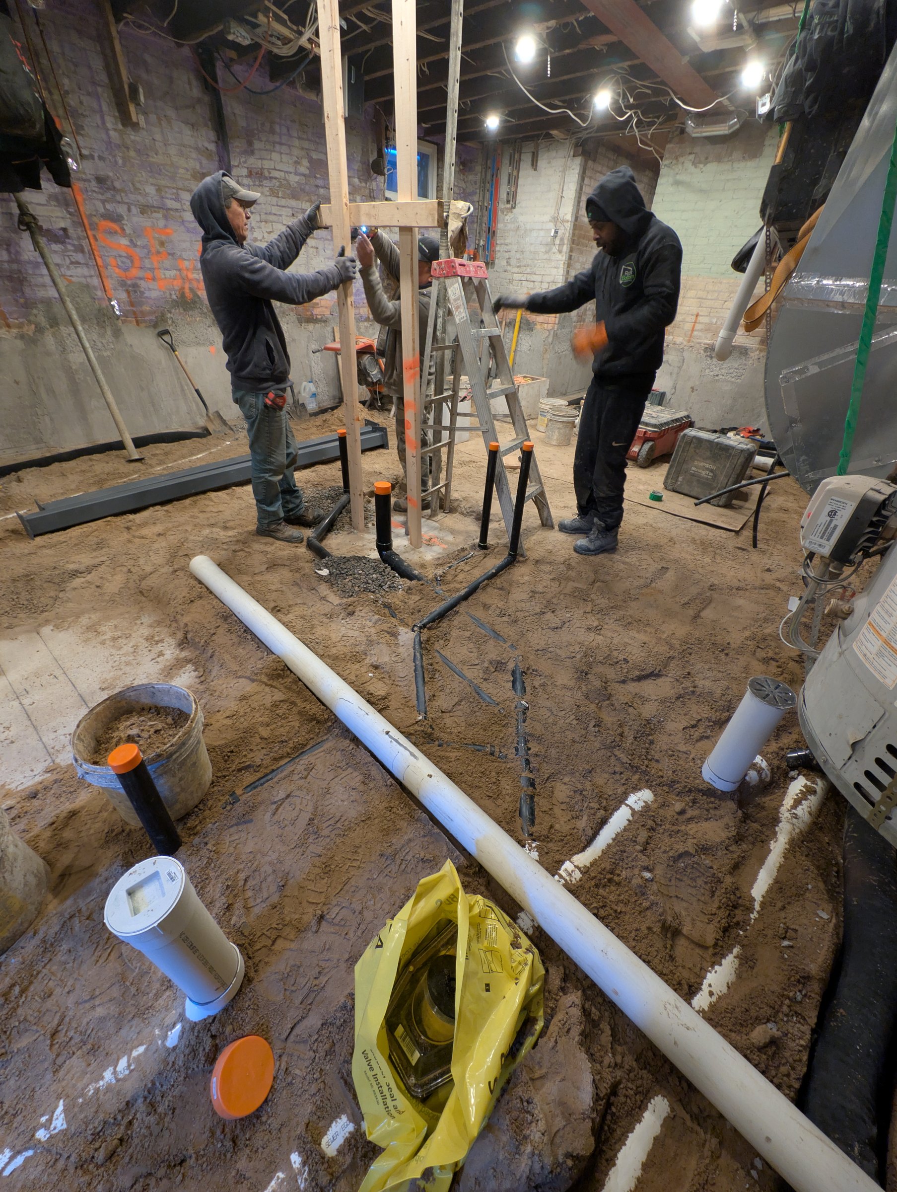Basement underpinning — High Park North, Toronto