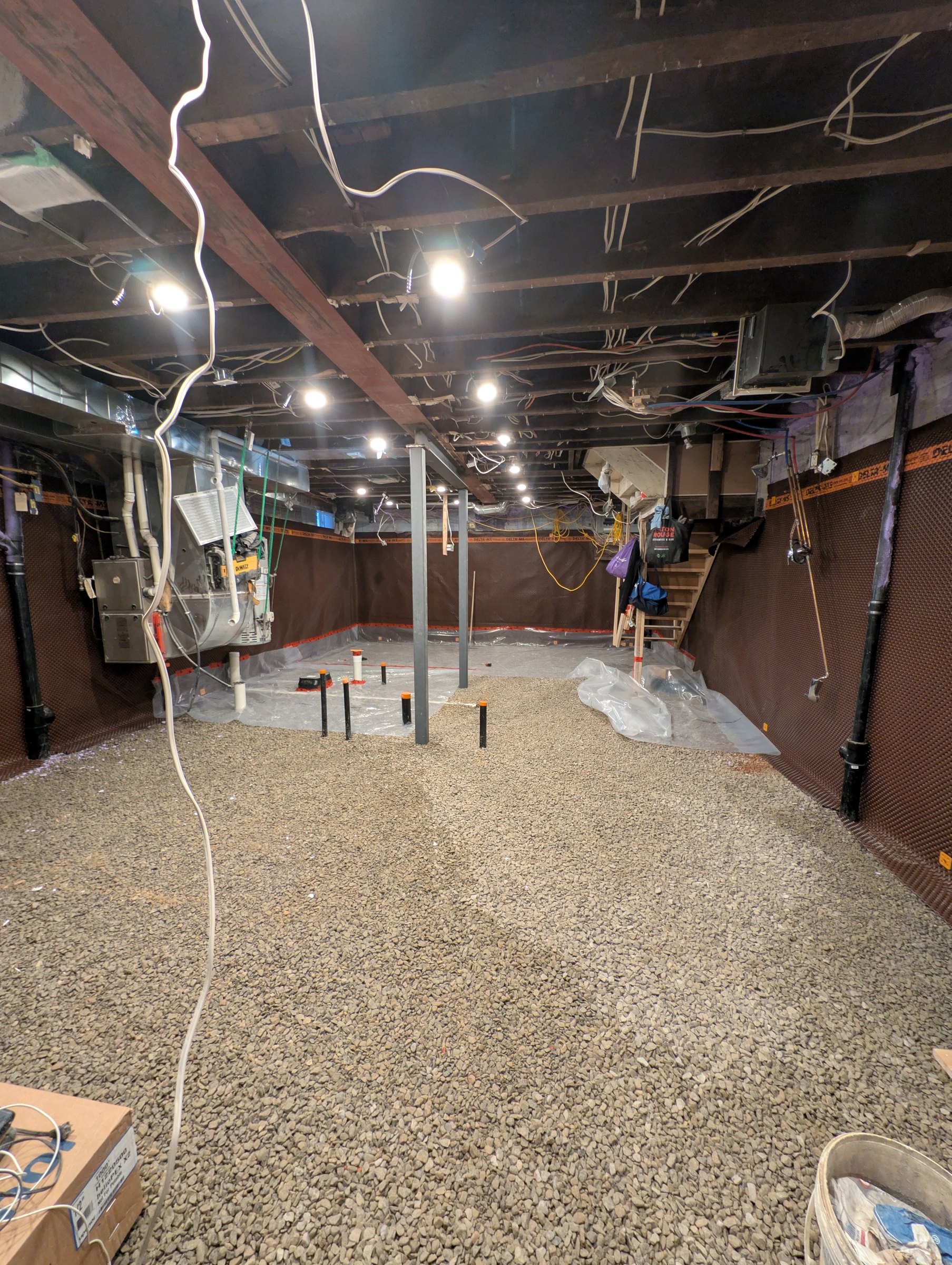 Basement underpinning — High Park North, Toronto