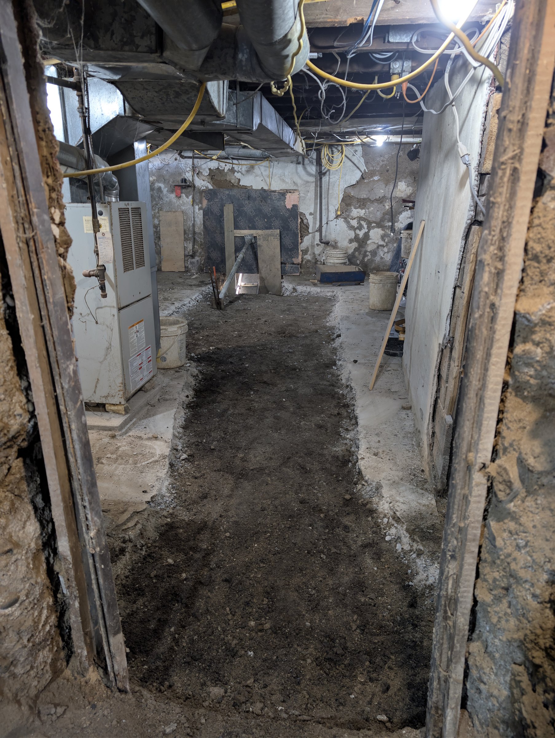 Basement underpinning — Wallace Emerson, Toronto