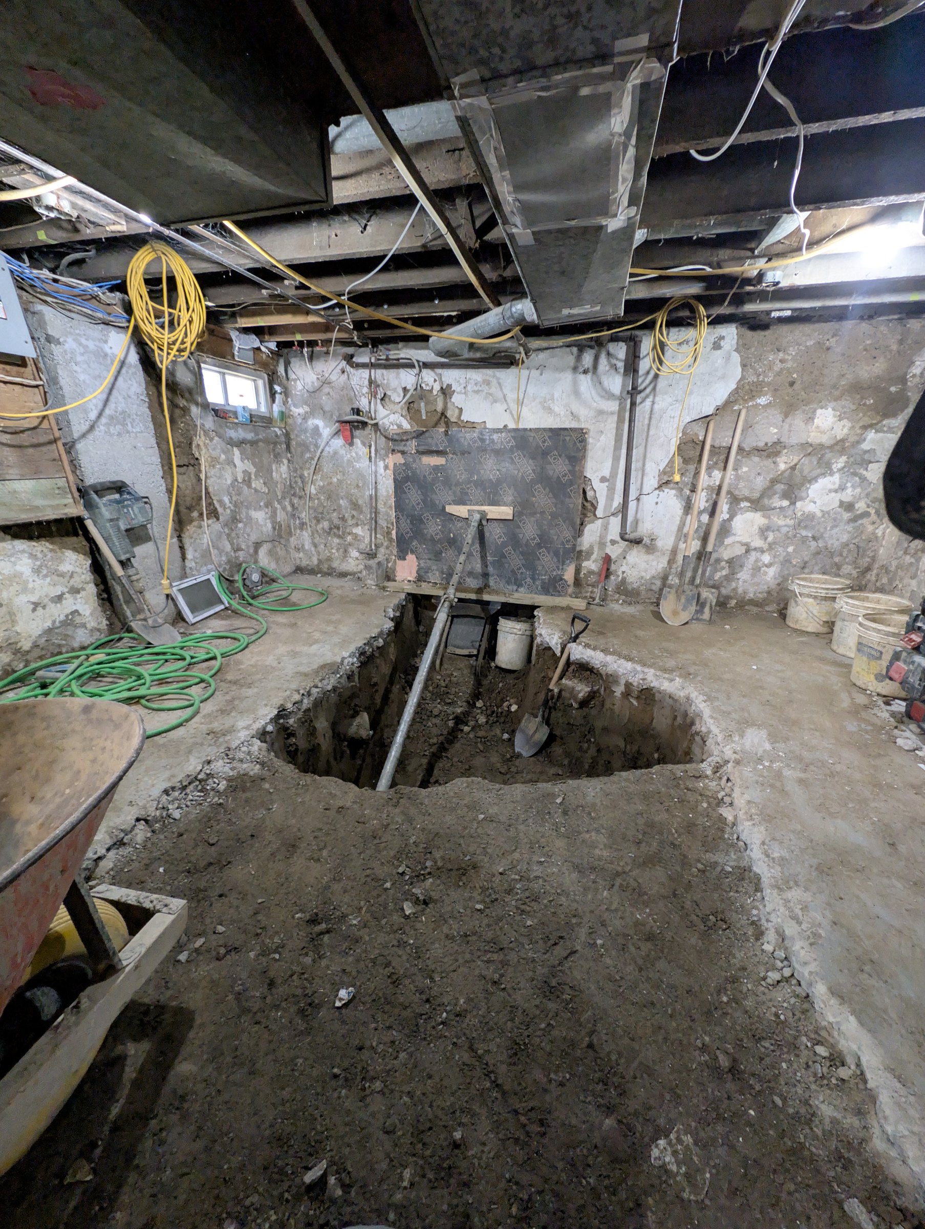 Basement underpinning — Wallace Emerson, Toronto