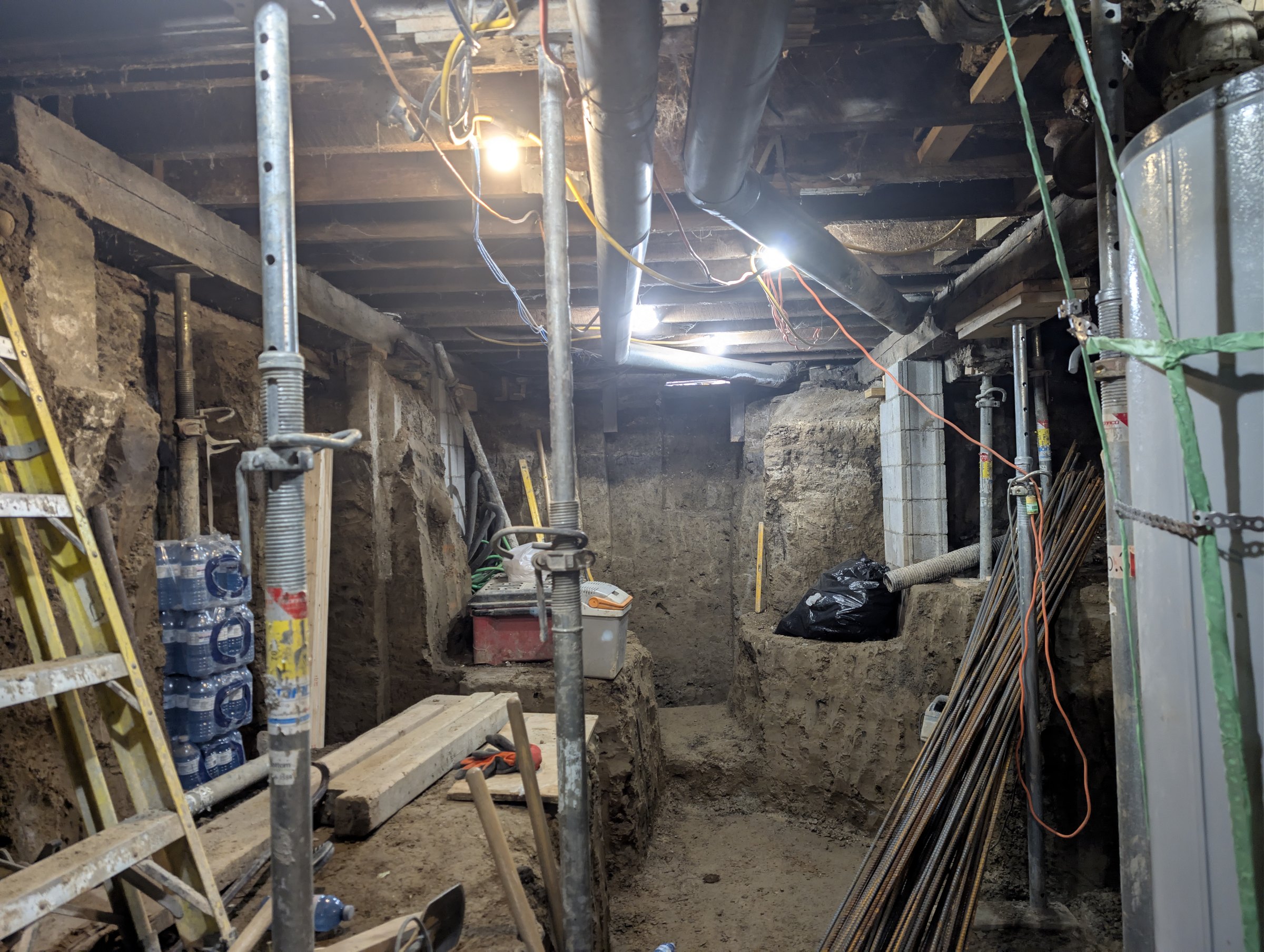 Basement underpinning — Wallace Emerson, Toronto
