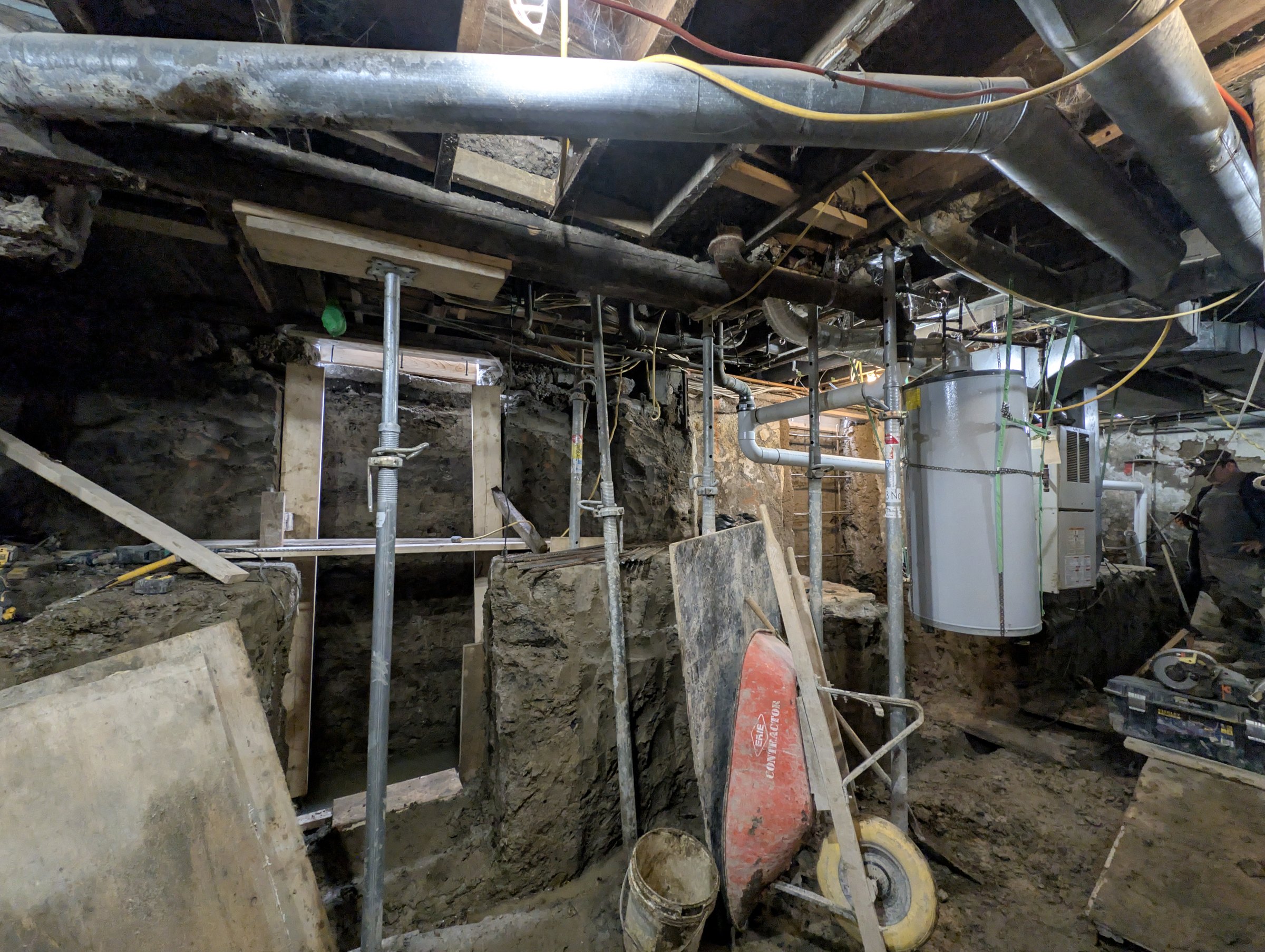 Basement underpinning — Wallace Emerson, Toronto