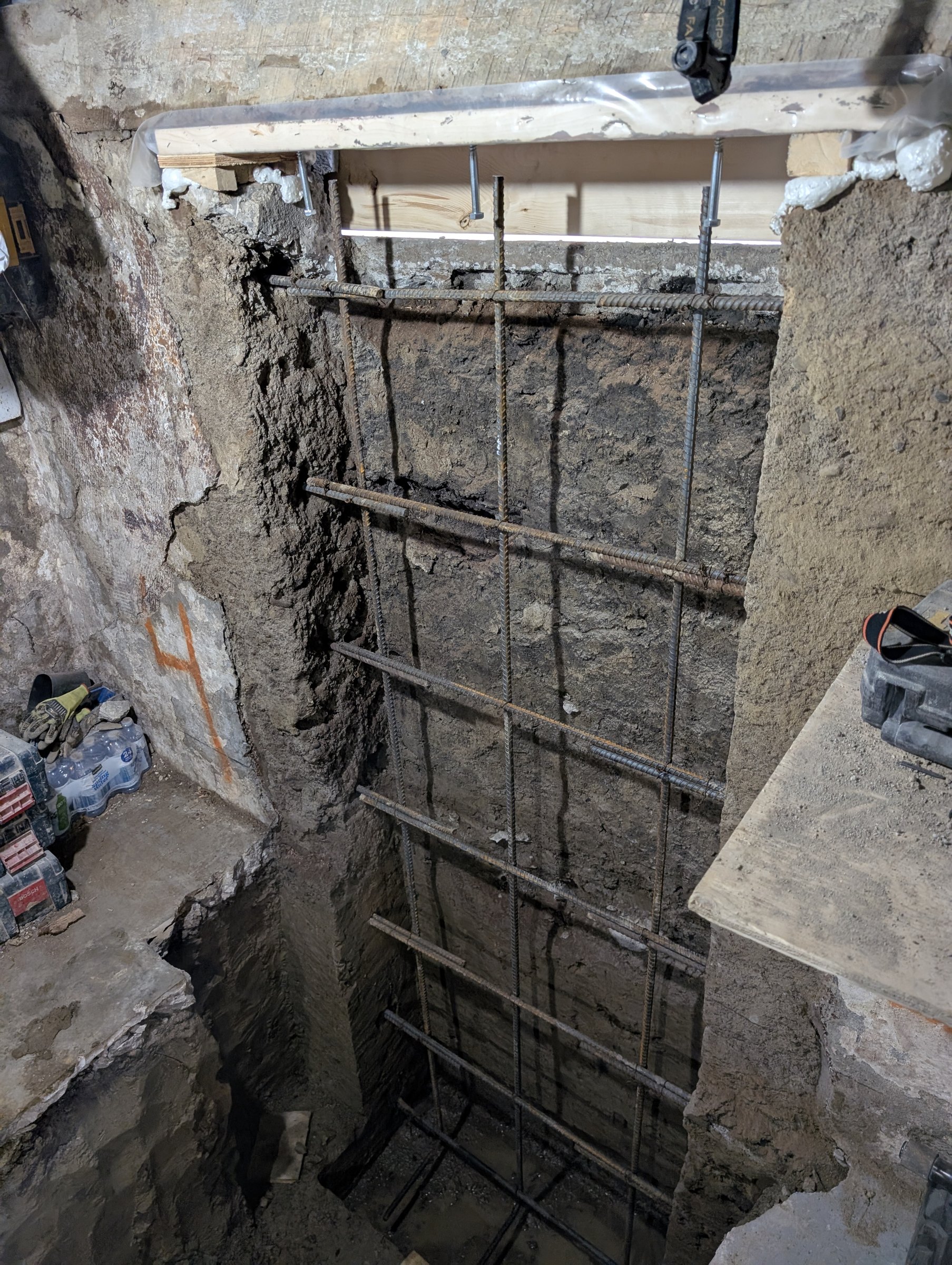 Basement underpinning — Wallace Emerson, Toronto