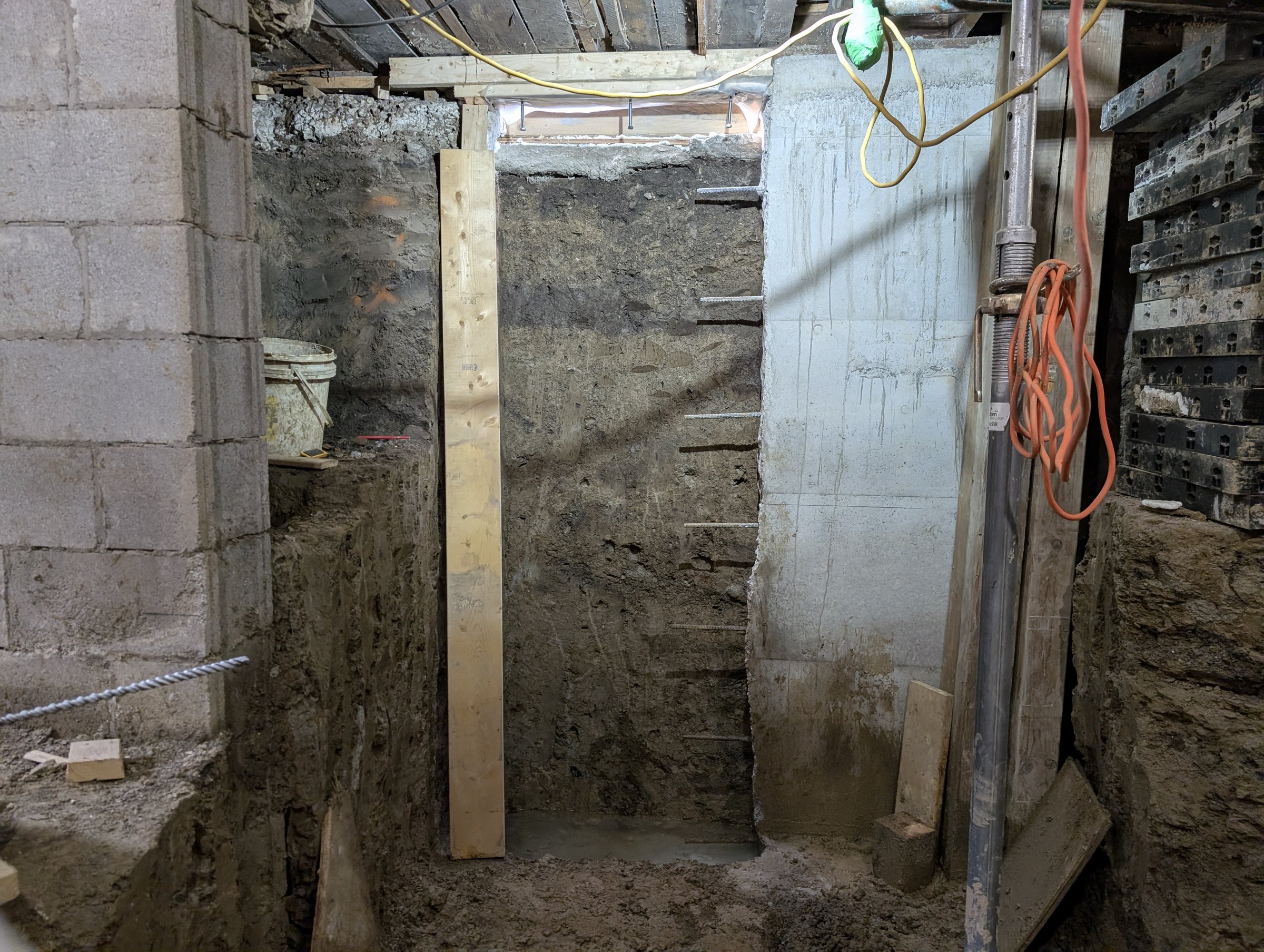 Basement underpinning — Wallace Emerson, Toronto