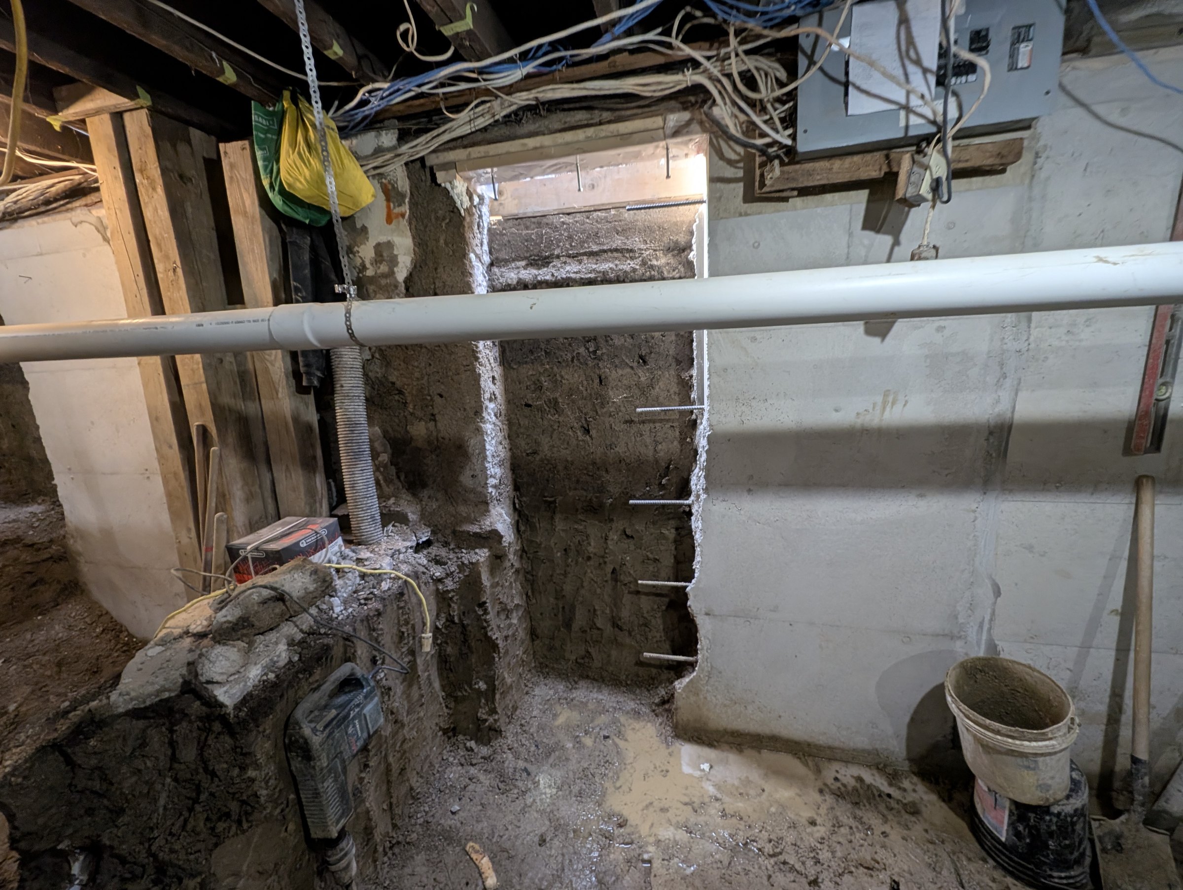 Basement underpinning — Wallace Emerson, Toronto