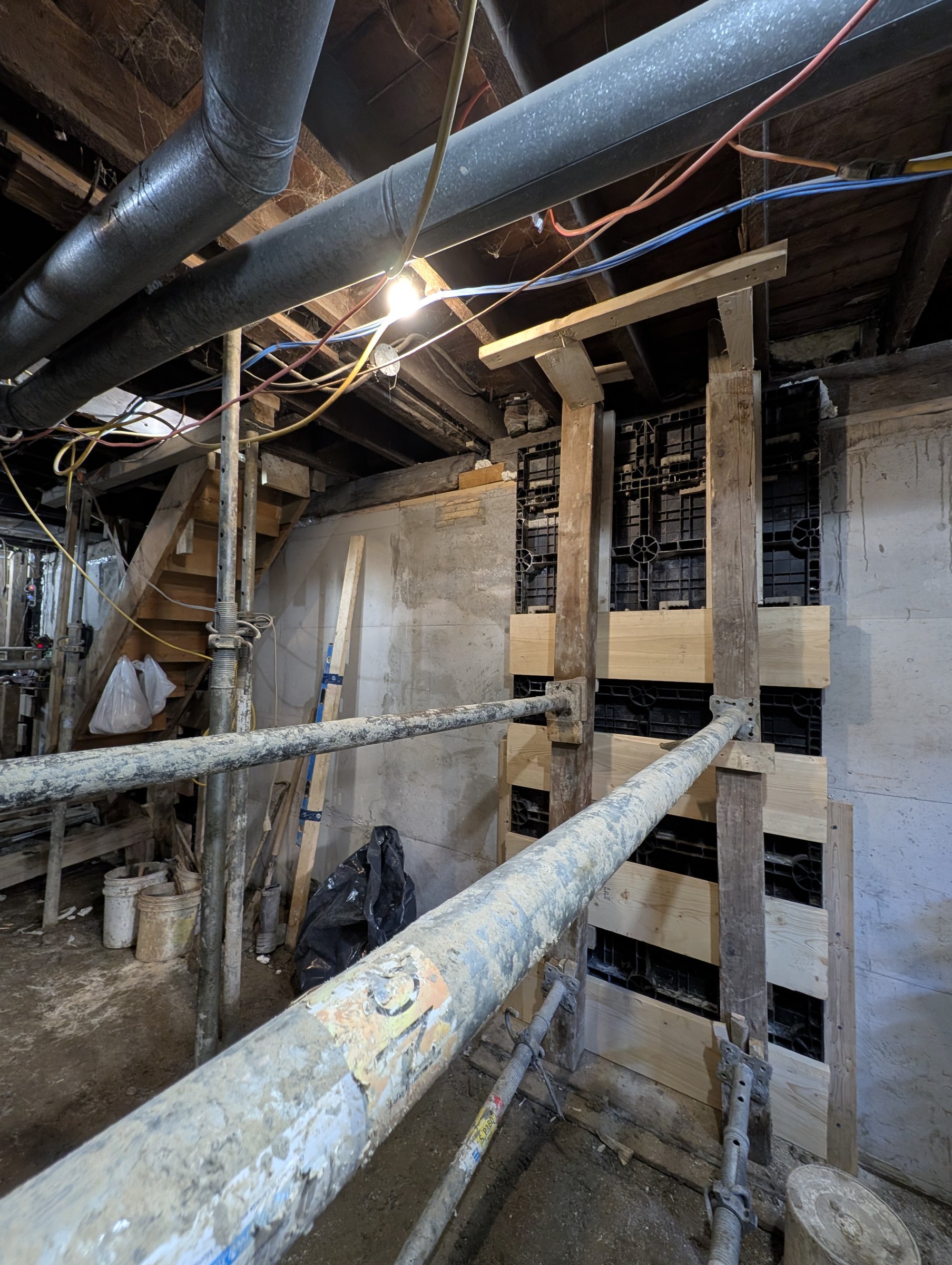 Basement underpinning — Wallace Emerson, Toronto