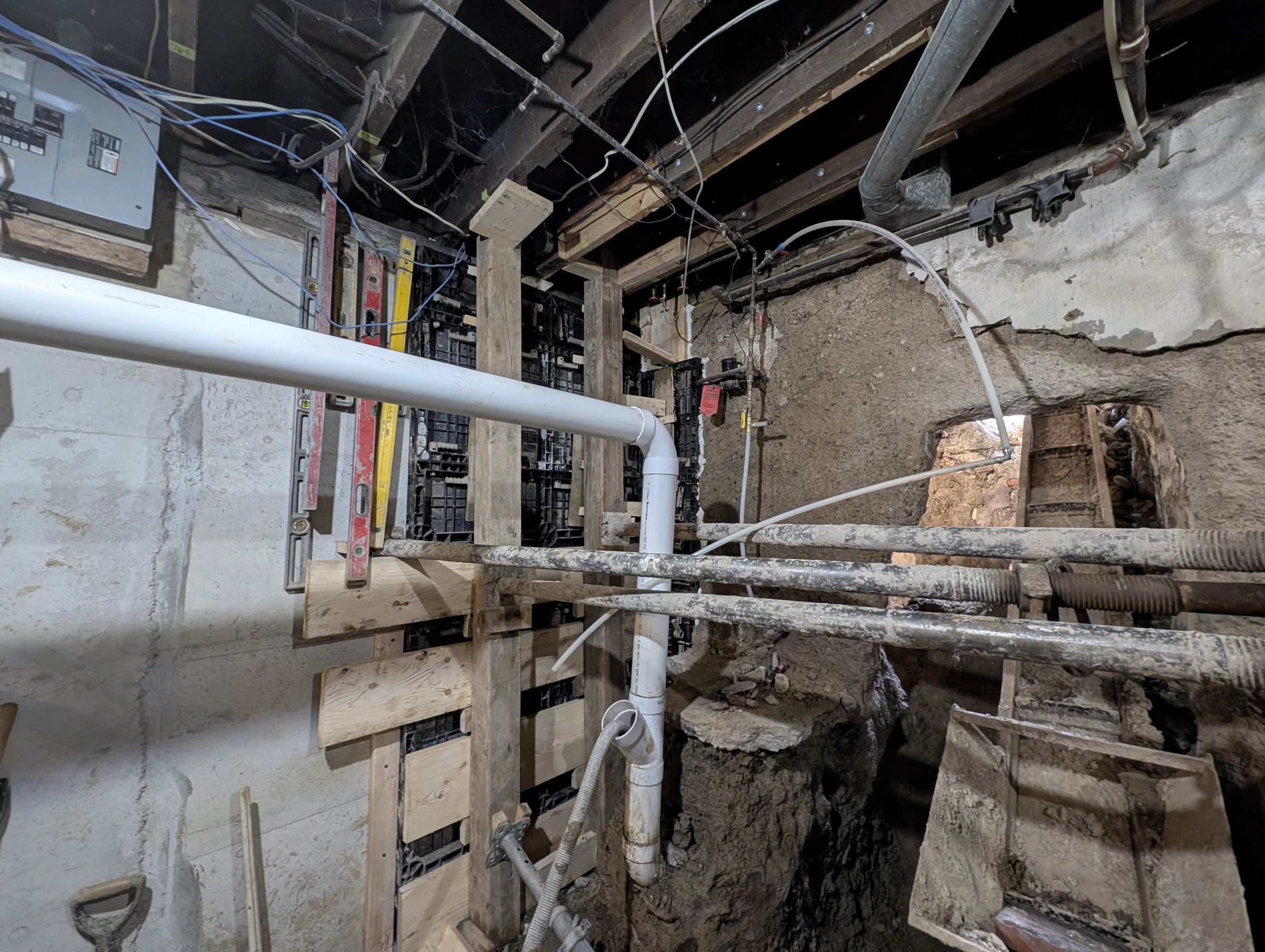 Basement underpinning — Wallace Emerson, Toronto